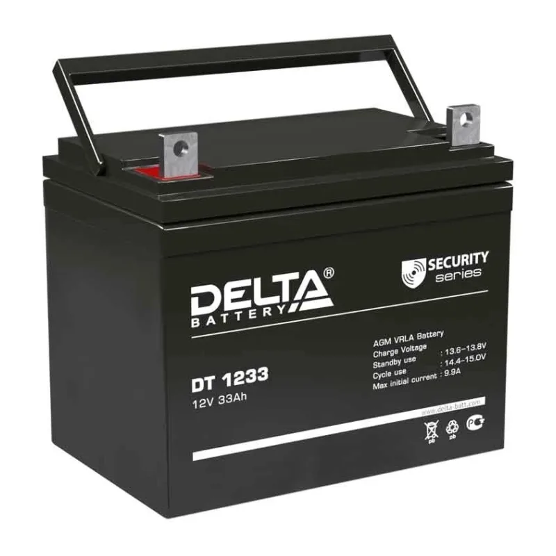 Аккумулятор для ИБП Delta 12V/33Ah (DT 1233)