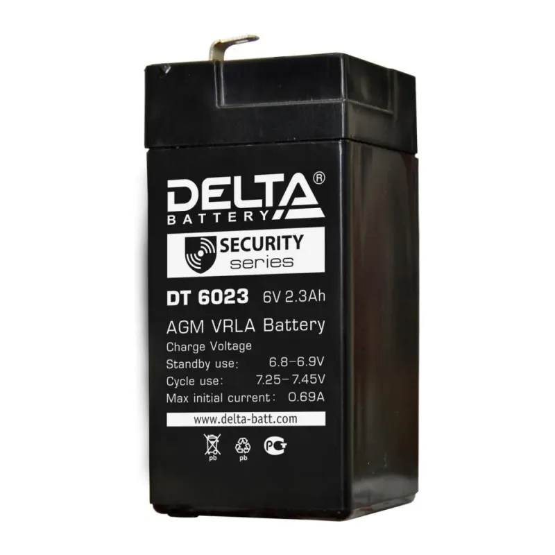 Аккумулятор для ИБП Delta 6V/2.3Ah (DT 6023)