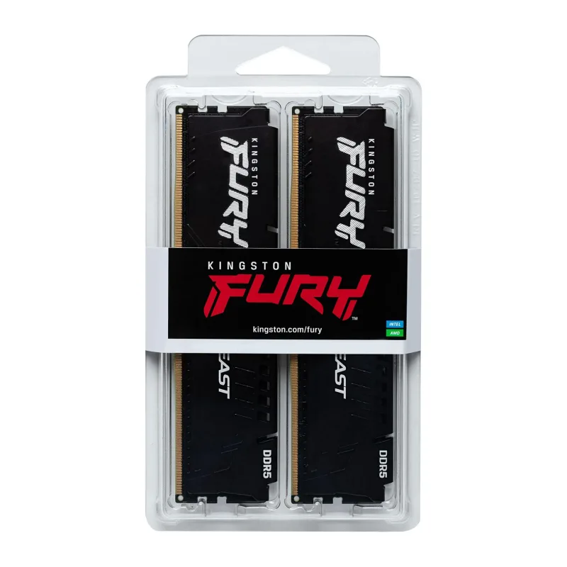 Оперативная память Kingston Fury Beast Black XMP 32GB (KF564C32BBK2-32)