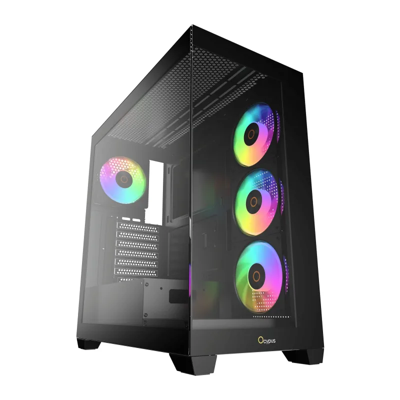 Корпус Ocypus Gamma C72 BK ARGB ATX без БП (Gamma-C72-BKD400XX-GL)