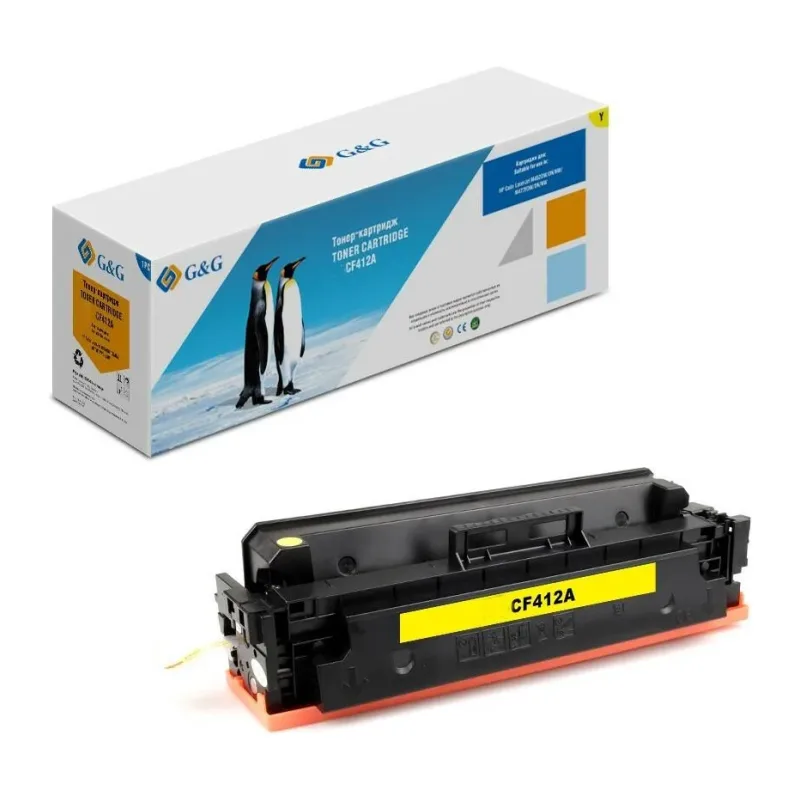 Картридж G&G GG-CF412A желтый
