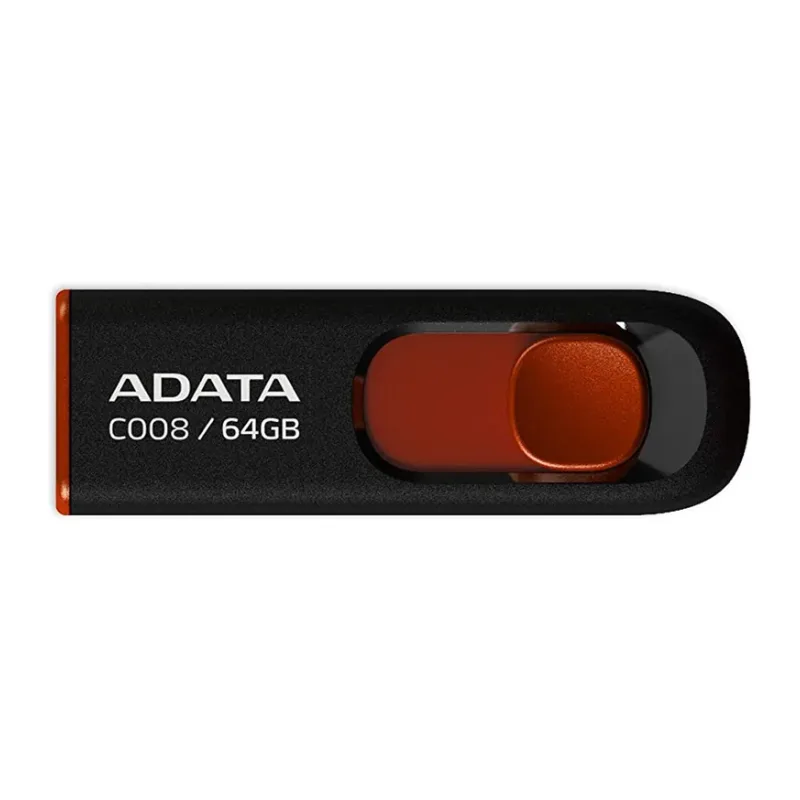 USB Flash-накопитель A-Data AC008-64G-RKD 64 Гб Black/Red