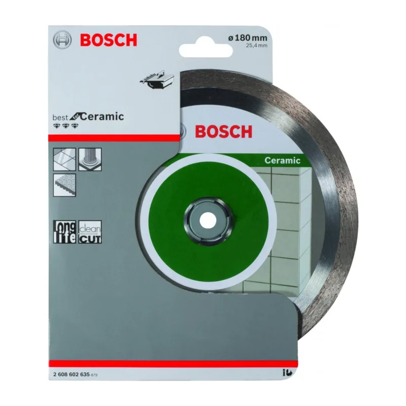 Алмазный диск Bosch 180-25.4 Best for Ceramic 2.608.602.635
