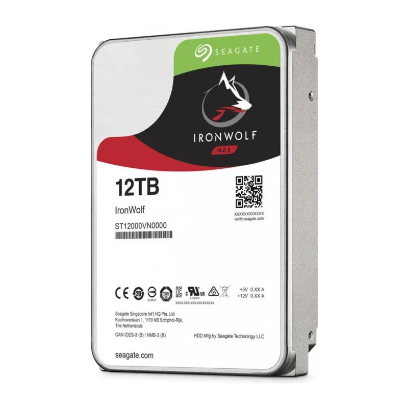 Жесткий диск Seagate 12TB SATA3-600 Ironwolf (ST12000VN0008)