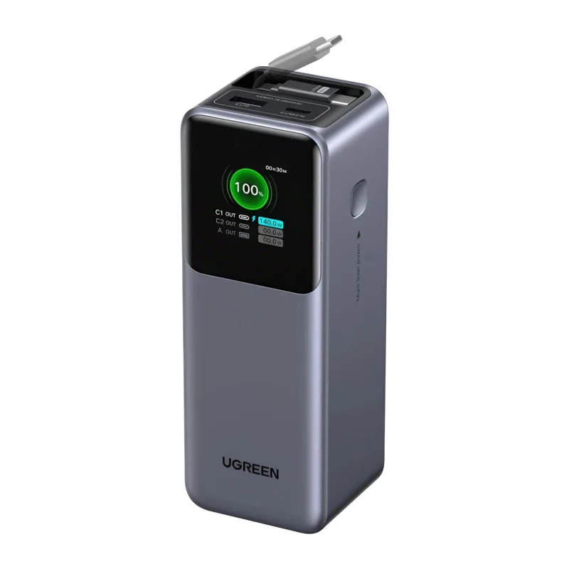 Портативное зарядное устройство Ugreen PB726 Space Gray (95670B)