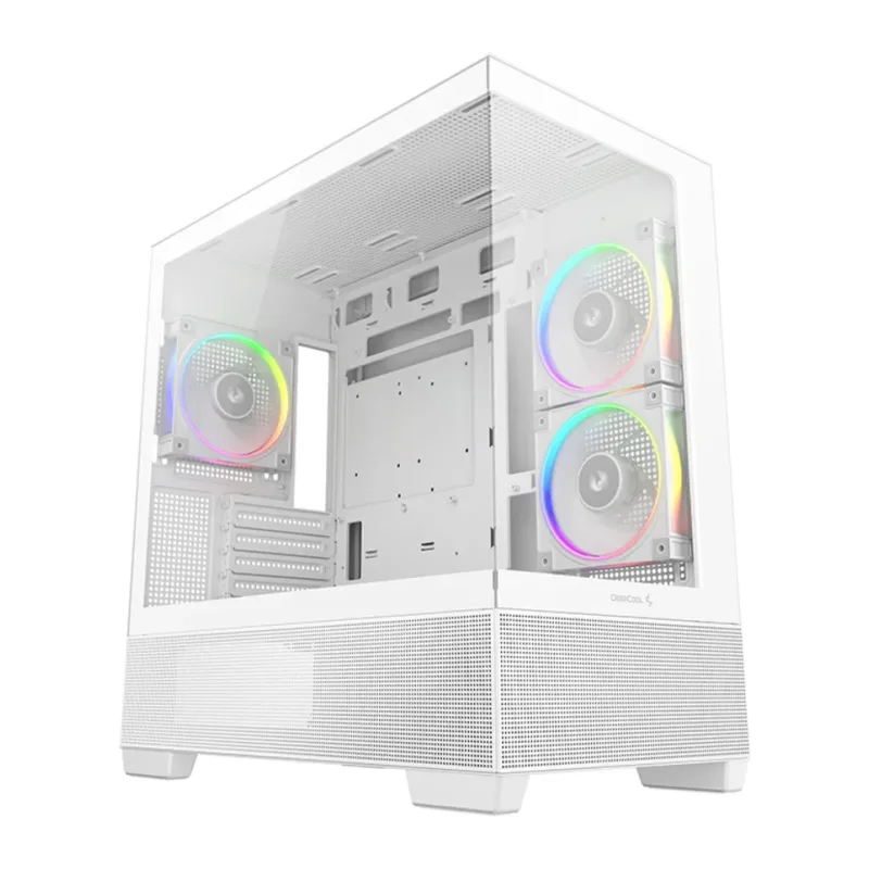 Корпус DeepCool CG380 3F WH ITX без БП белый (R-CG380-WHAGM3-G)