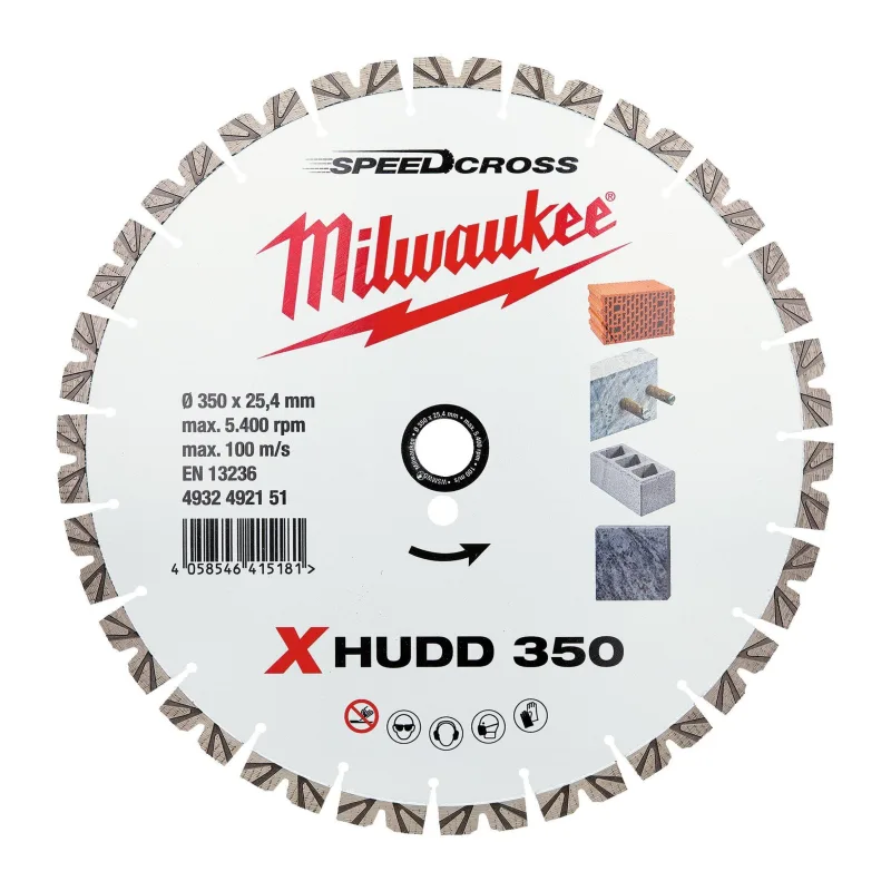 Алмазный диск Milwaukee Speedcross X-HUDD 350мм (4932492151)