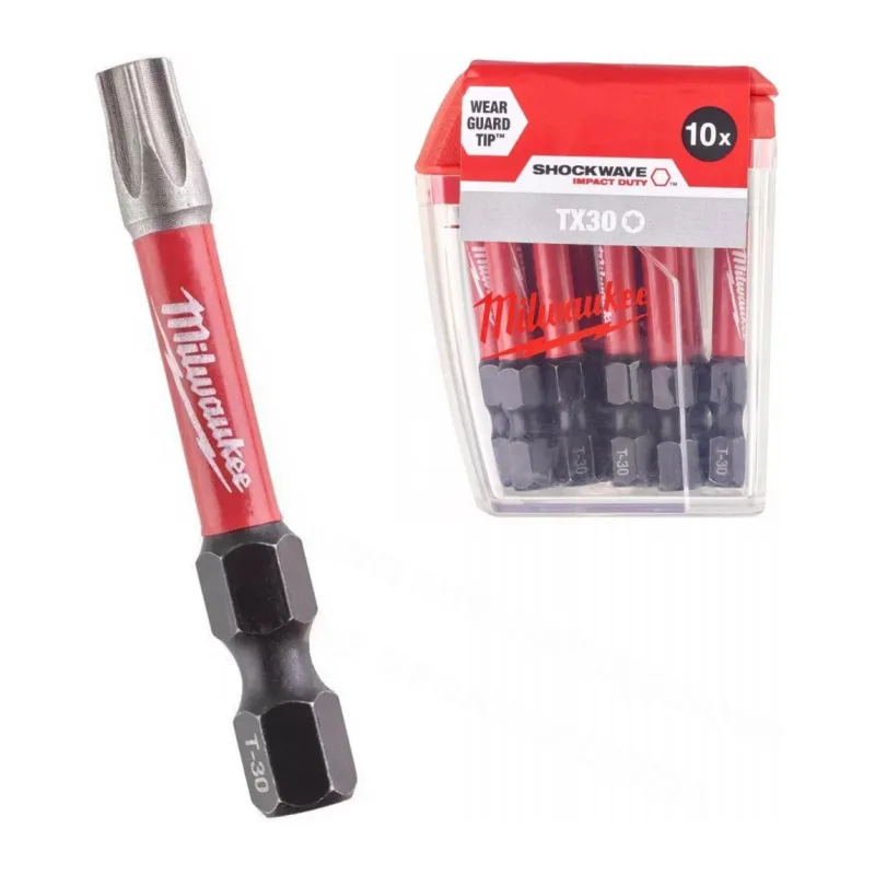 Бита Milwaukee Shockwave TX30 50мм 10шт (4932471574)