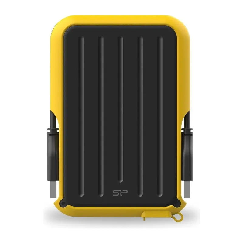 Внешний накопитель Silicon-Power External 2.0Tb Armor A66 черный/желтый (SP020TBPHD66SS3Y)