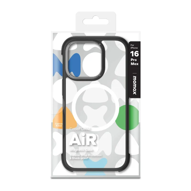 Чехол для смартфона Momax CaseForm Air для iPhone 16 Pro Max Black (MUAP24XLD)