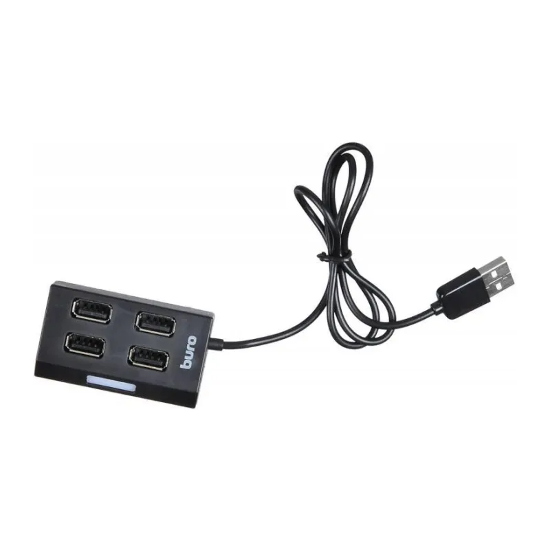 USB-хаб Buro BU-HUB4-U2.0 черный