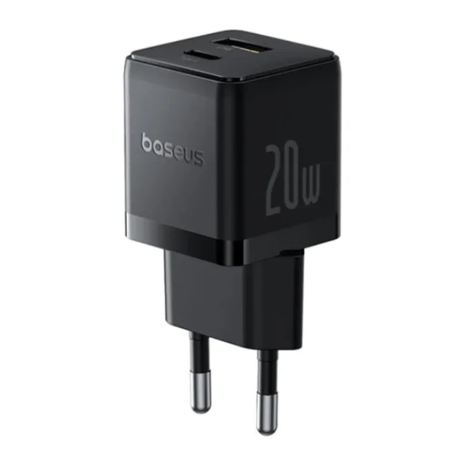 Сетевое зарядное устройство Baseus Palm C+U 20W EU Cluster Black (P10111608113-00)