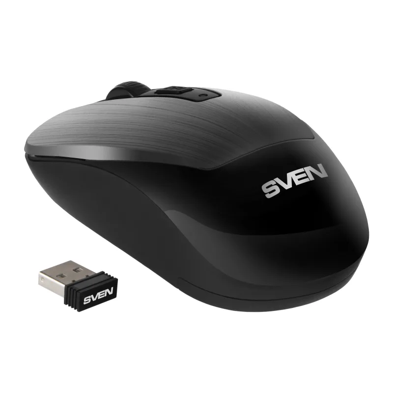 Мышь Sven RX-380W серый металлик (SV-020606)