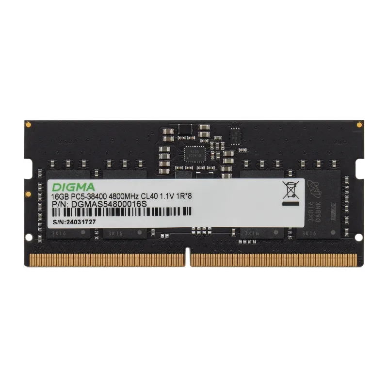 Оперативная память Digma DDR5 16GB (DGMAS54800016S)