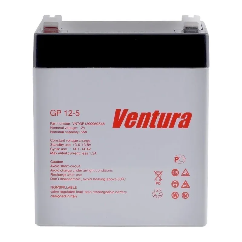 Аккумулятор для ИБП Ventura 12V/5Ah 183671 (GP12-5)