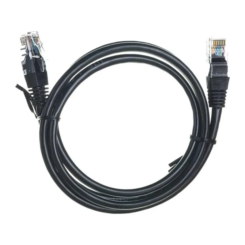 Патч-корд Cablexpert PP12-1M/BK кат.5e 1м черный