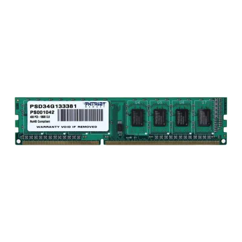 Оперативная память Patriot DDR3-1333 4GB PC-10660 (PSD34G133381)