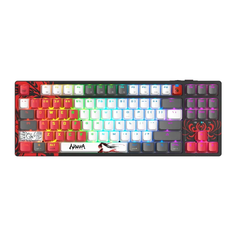 Клавиатура A4Tech Bloody WS87 Naraka черный/красный (WS87)