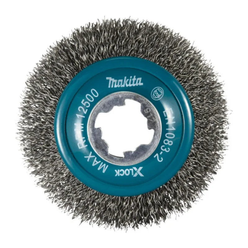 Щетка Makita D 100 мм 0,3 мм X-lock проволочная конусная по металлу (D-73449)