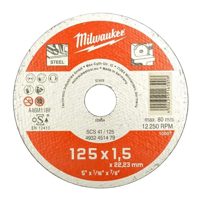 Диск отрезной Milwaukee SCS41 125x1.5 (4932451479)