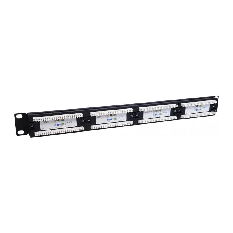 Патч-панель NTSS NTSS-PP-1U-24-UTP-RJ45-5E-D 19 1U
