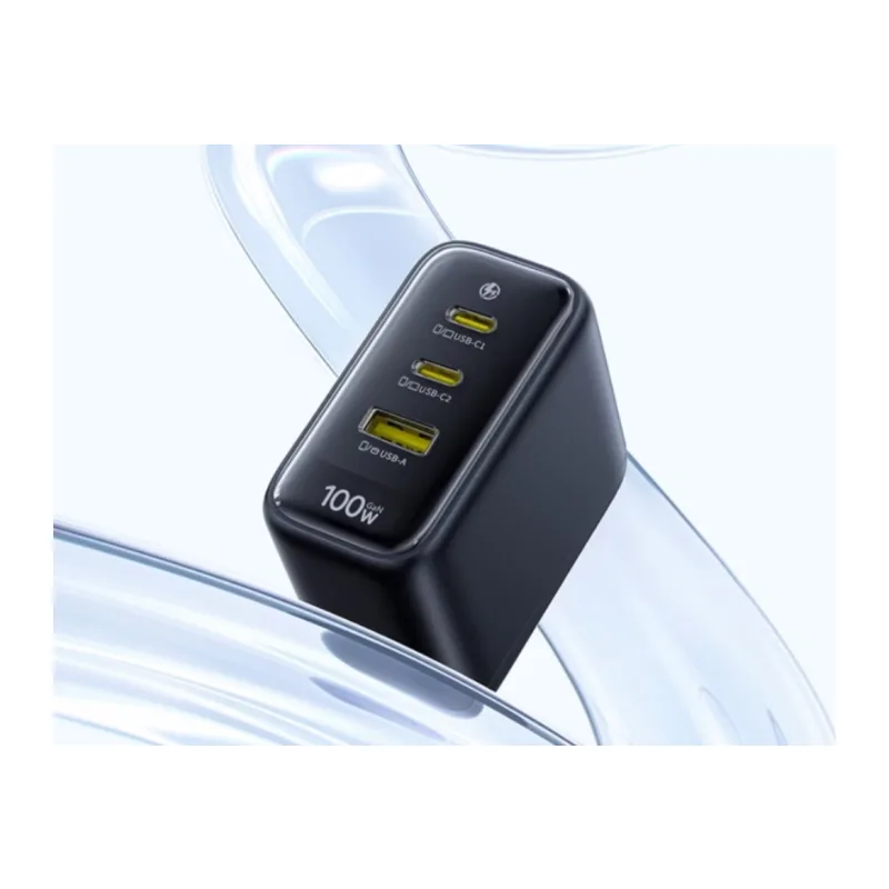 Сетевое зарядное устройство Baseus EnerFill FE22 2C+U 100W Cosmic Black (E0123800)