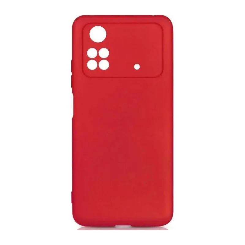 Чехол DF POCase-03 для Poco M4 Pro 4G красный (POCase-03 Red)