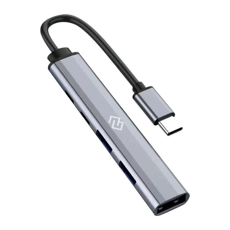 USB-хаб Digma DHUB-5USB-AC-3.0 серебристый