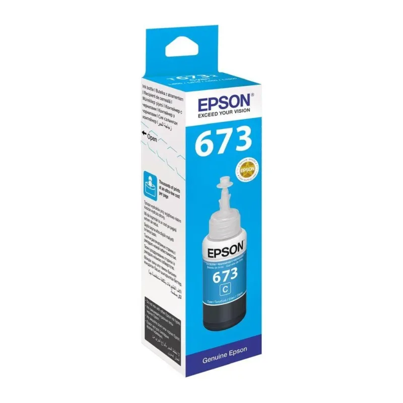 Чернила Epson 673 T6732 EcoTank голубой (C13T673298)