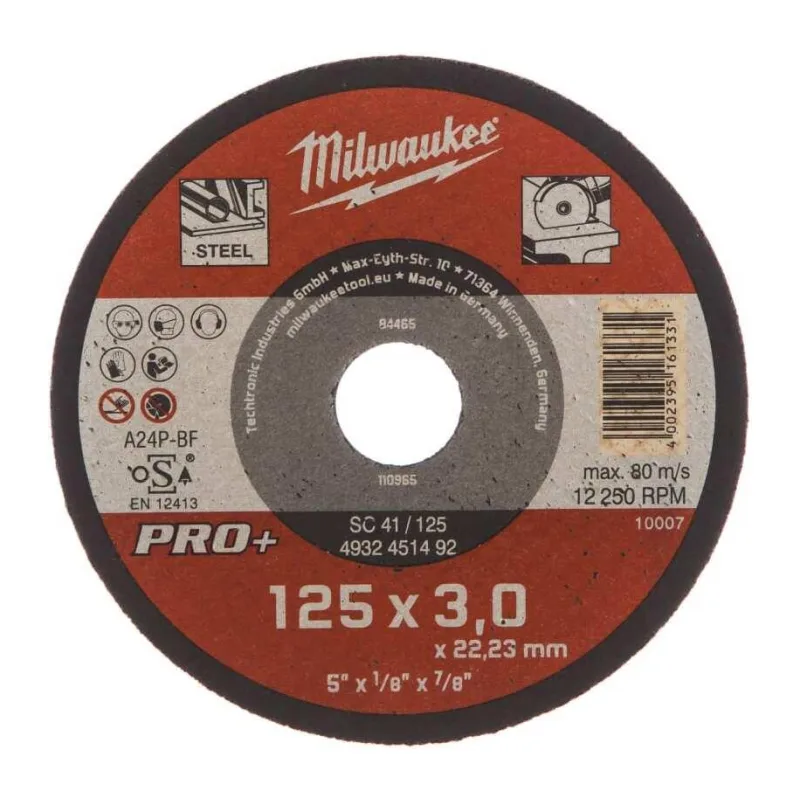 Диск отрезной Milwaukee PRO+ SC41 125x3 (4932451492)
