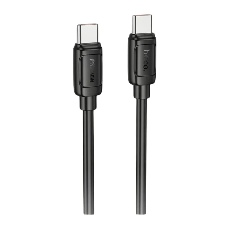Кабель Hoco X115 USB-C-USB-C 1м черный