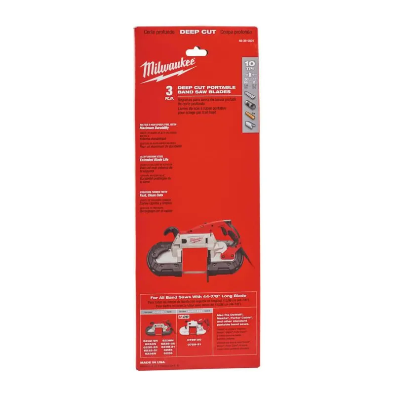 Полотно для ленточной пилы Milwaukee 48390501 3шт