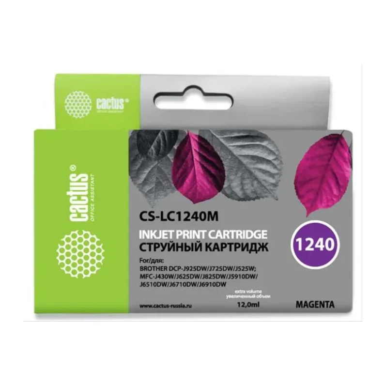 Картридж Cactus CS-LC1240M пурпурный