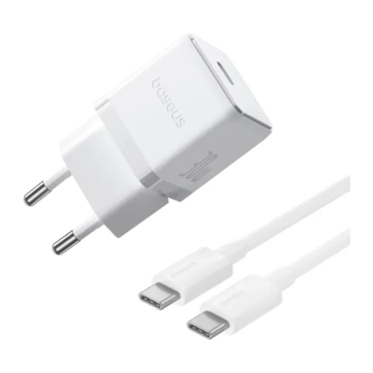Сетевое зарядное устройство Baseus Palm 30W EU Moon White (P10111605213-01)