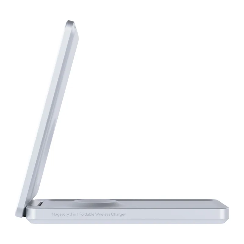 Беспроводное зарядное устройство Magssory Flip Silver (WCH014s)