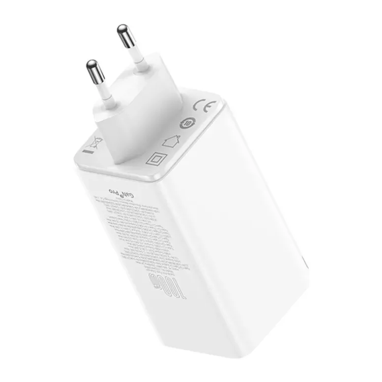 Сетевое зарядное устройство Baseus GaN6 Pro 100W EU Moon White (P10162705212-00)