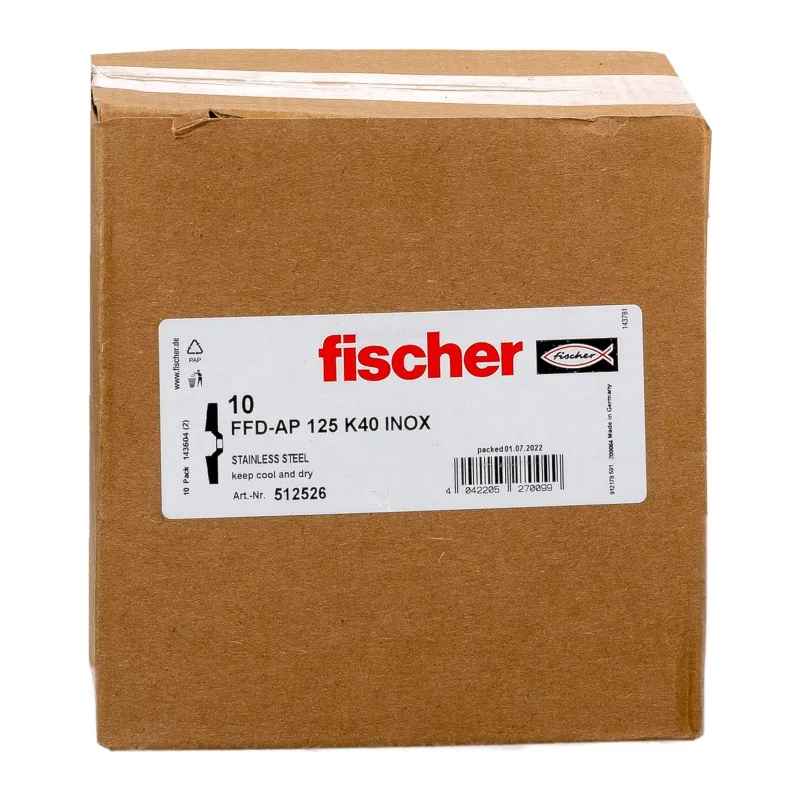 Диск лепестковый Fischer FFD-AP 125 K40 Inox (512526)