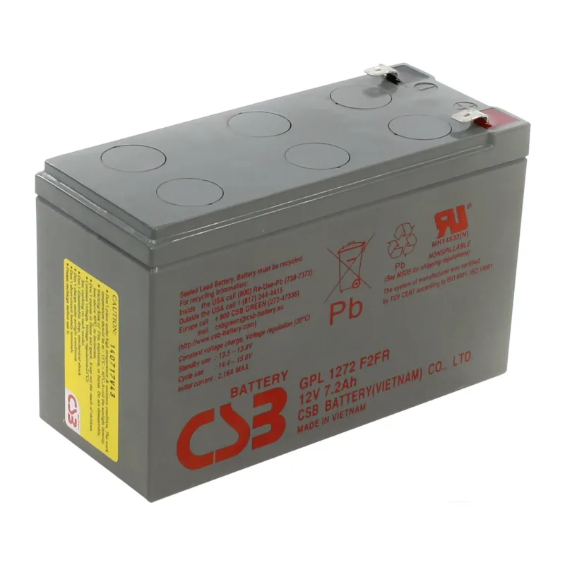 Аккумулятор для ИБП CSB 12V/7.2Ah (GPL 1272 F2 FR)