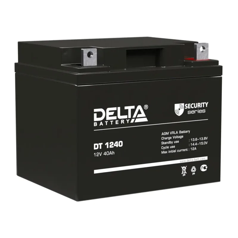 Аккумулятор для ИБП Delta DT 1240 12V/40Ah