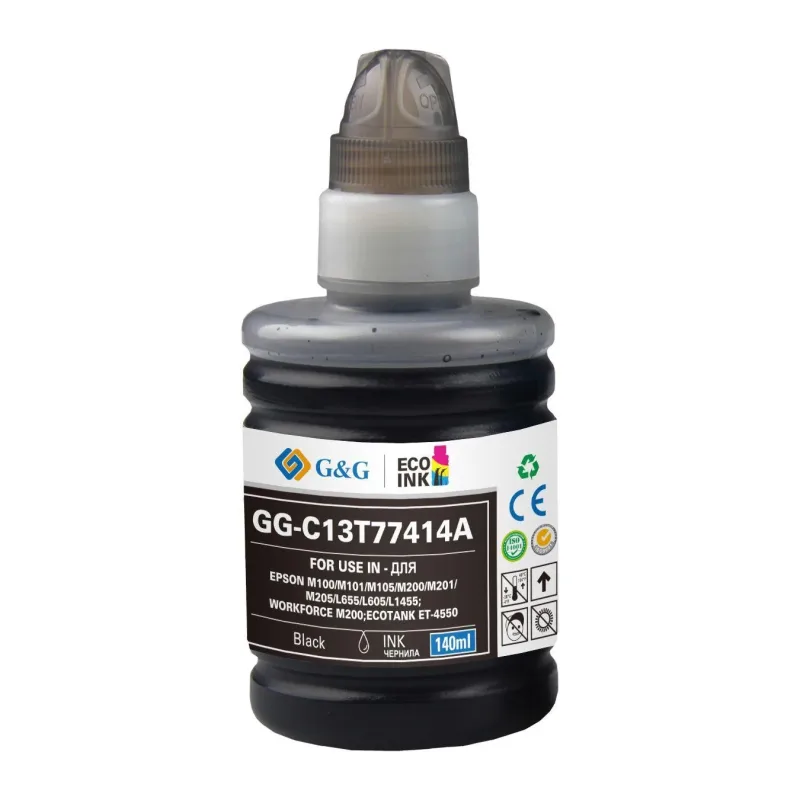 Чернила G&G GG-C13T77414A черный