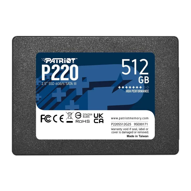 SSD диск Patriot SATA III 512Gb (P220S512G25)
