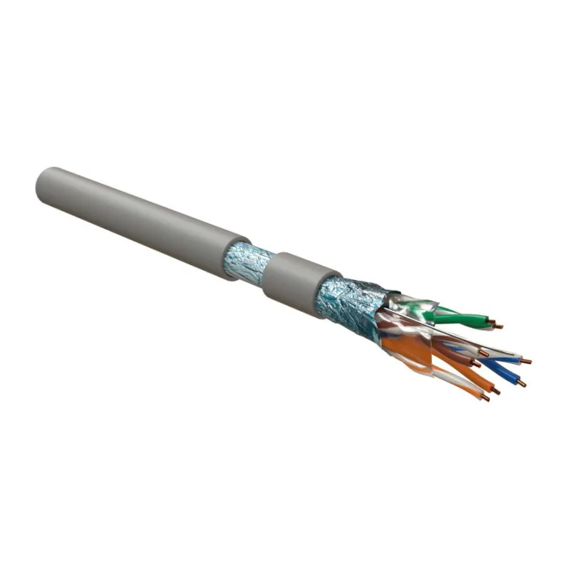 Кабель витая пара Hyperline FUTP4-C5E-S24-IN-LSZH-GY-305 серый