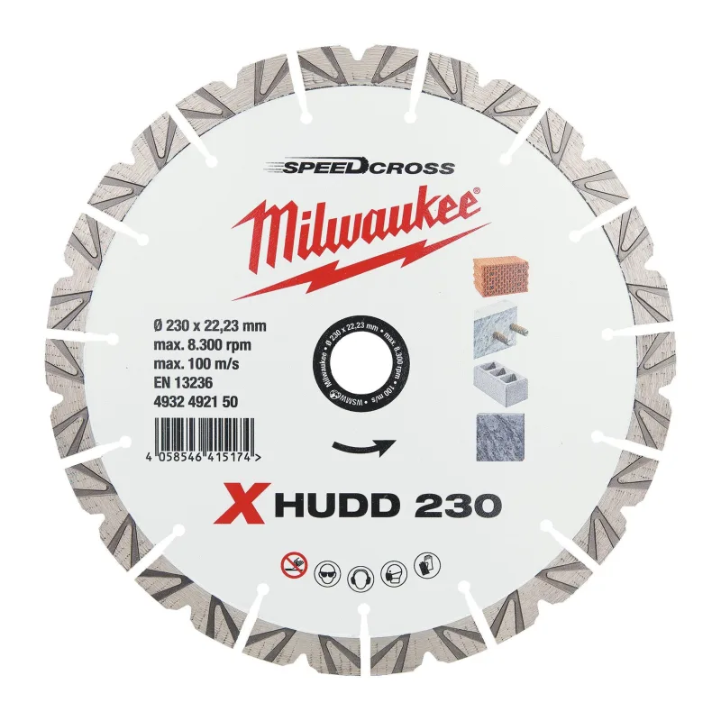 Алмазный диск Milwaukee Speedcross X-HUDD 230мм (4932492150)