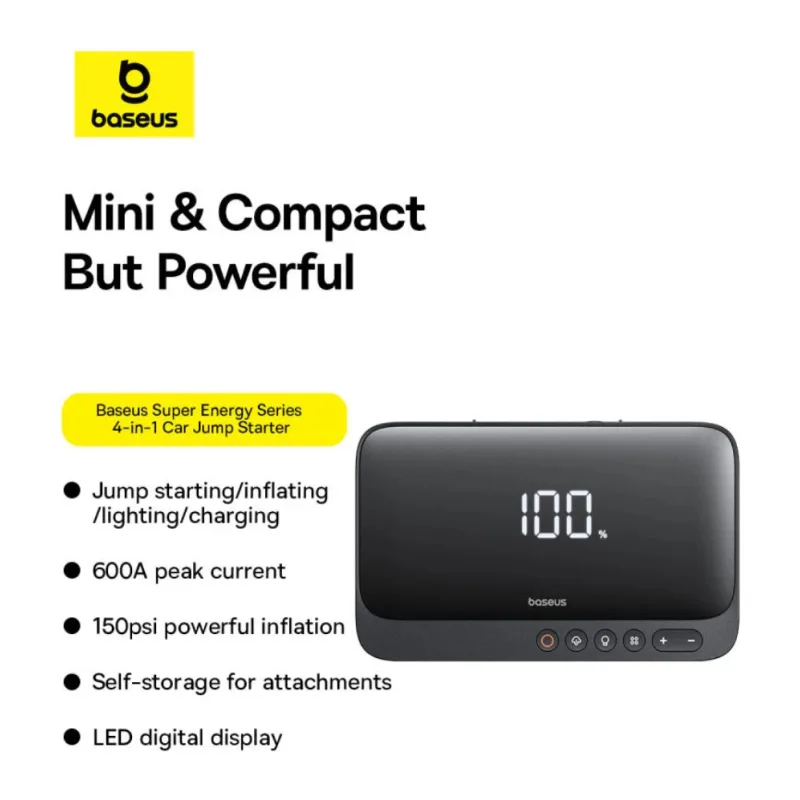 Пусковое устройство Baseus Super Energy Series C00245902111-00 Cluster Black (BS-CH013)