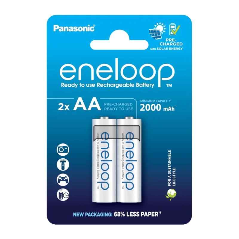 Аккумулятор Panasonic Eneloop AA 2000mAh BL2 (BK-3MCDE/2CP)