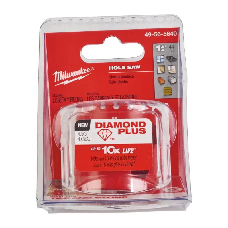 Коронка Milwaukee Diamond Plus 44мм 5/8"x18 (49565640)
