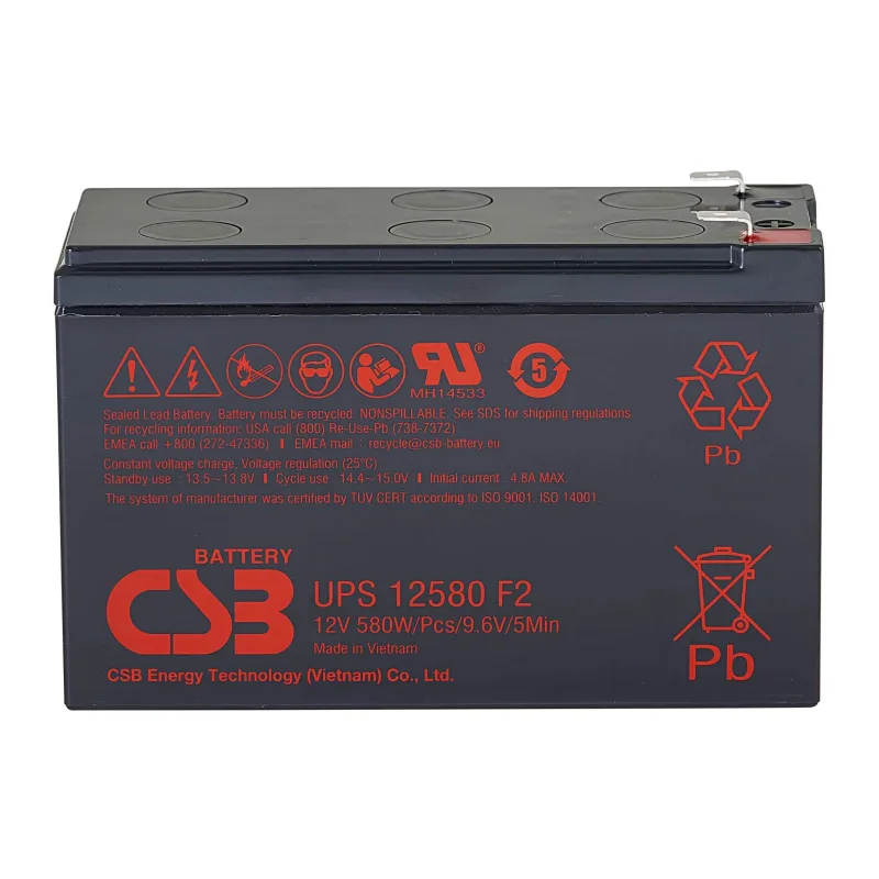 Аккумулятор для ИБП CSB 12В 10.5Ач (UPS 12580)