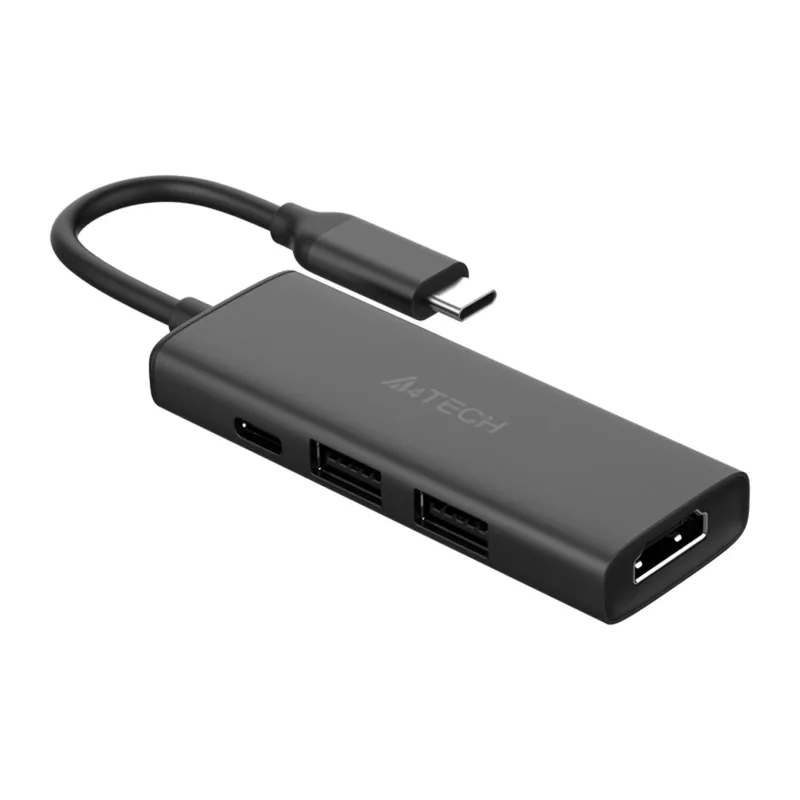 USB-хаб A4Tech DST-40C серый