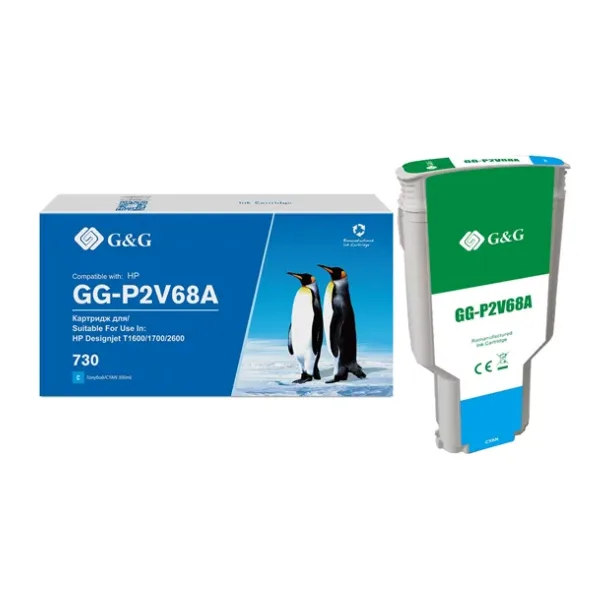 Картридж G&G GG-P2V68A голубой