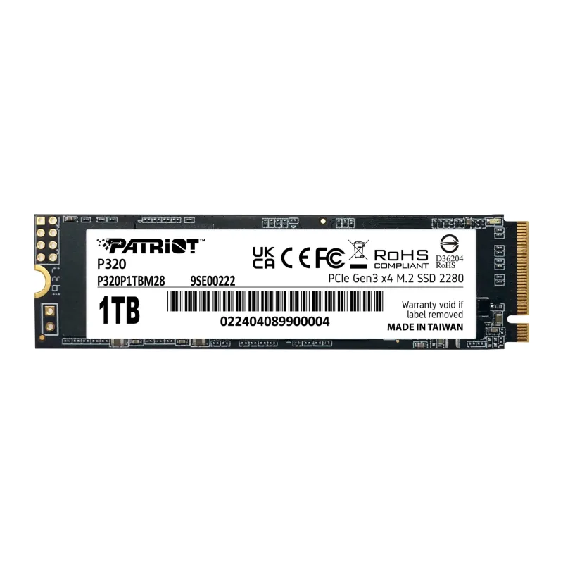 SSD диск Patriot P320 1TB (P320P1TBM28)